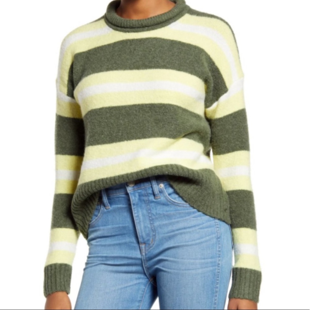 Madewell striped pullover sweater